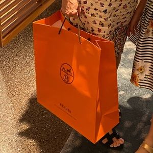 COPY - TWO Large Hermes Paper shopping bag